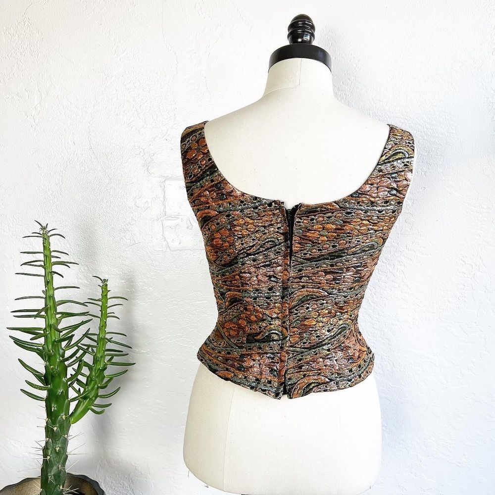 Metallic Lurex Lame 60’s 60s Vintage Fitted Cockt… - image 7
